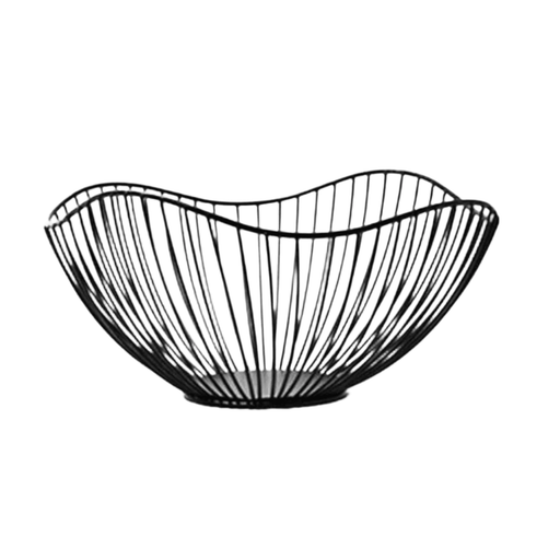 black Metal Wire Fruit Basket