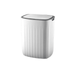 Smart white trash can. Display on white background.