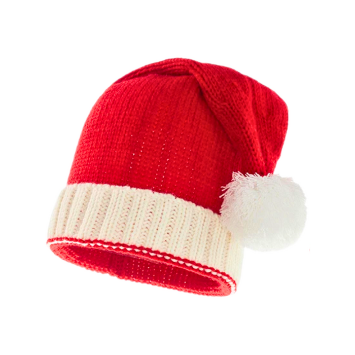 Knitted Santa Claus Hat, Soft and Warm, Festive Design, Sizes for All Ages, Durable Acrylic Fibers, Perfect for Holiday Cheer