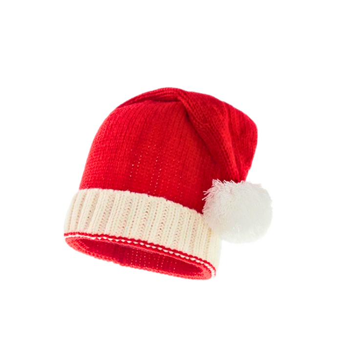 Knitted Santa Claus Hat, Soft and Warm, Festive Design, Sizes for All Ages, Durable Acrylic Fibers, Perfect for Holiday Cheer