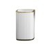 Smart white trash can. Display on white background.