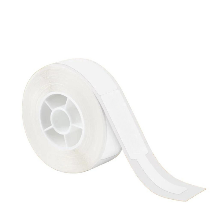 Roll of white label tape.