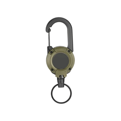 Green Heavy Duty Retractable Keychain.