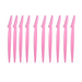 A set of ten pink eyebrow razors, providing a bulk option suitable for frequent users or professional settings. Display on white background.