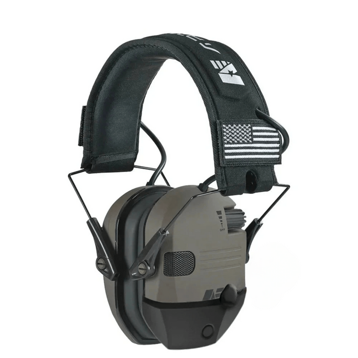 FDE color Shooting Ear Protection Earmuffs with Bluetooth.