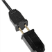 A close-up of a two-prong plug used for the string lights. The plug appears to be sturdy and is designed for easy connection to a power source.