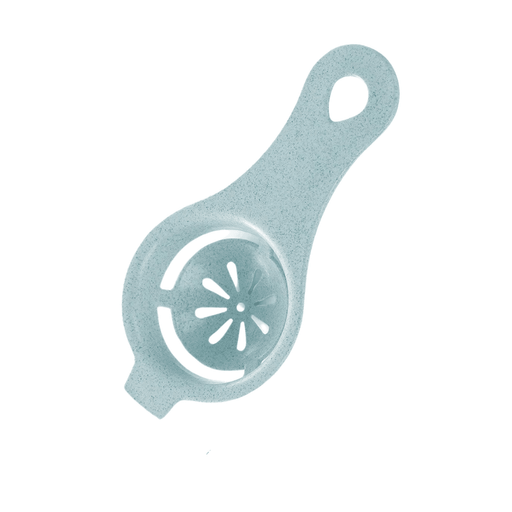 Blue egg separator displayed on white background.