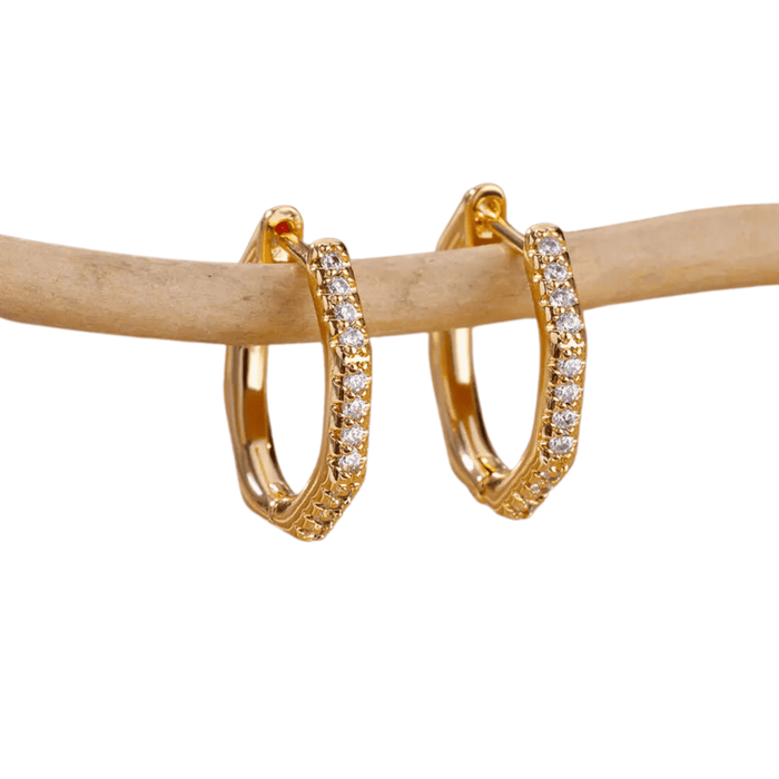 Stainless Steel Hoop Earrings, Multiple Styles, Zircon Adorned, Rust-Resistant, Hypoallergenic, Lightweight, Perfect for Most Occasion