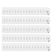 A large set of these adhesive hooks is displayed. The hooks are arranged in a grid pattern, showcasing the quantity available in the set. 