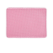 A pink cat mat designed to trap sand from cat paws, helping to keep the house clean. The mat features a textured surface with numerous small holes that capture the litter as a cat steps on it after using the litter box.