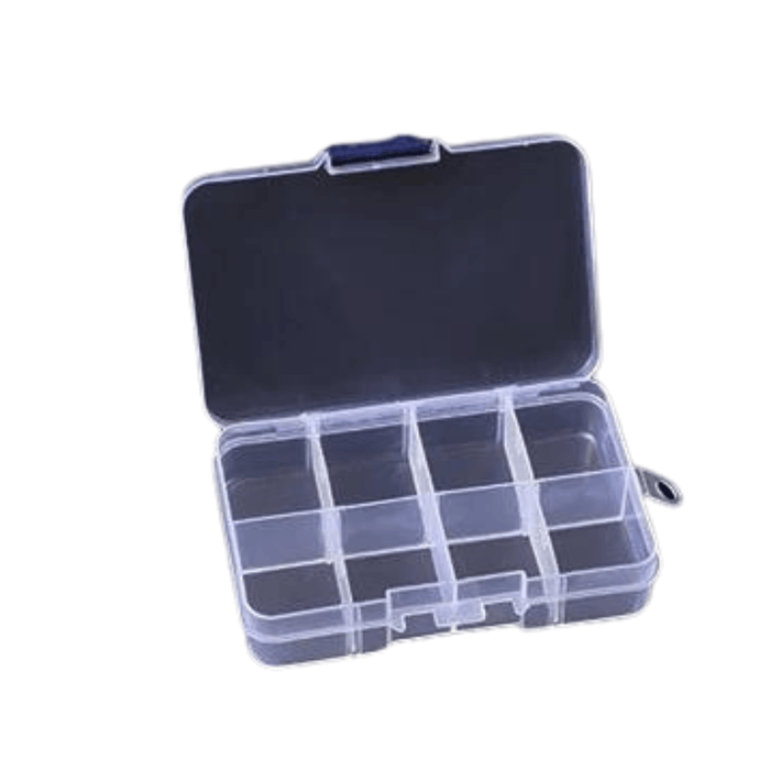 Transparent plastic storage box