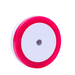 A circular night light with a pink frame and a white center, designed to provide soft ambient lighting. Display on white background.