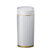 Smart white trash can. Display on white background.