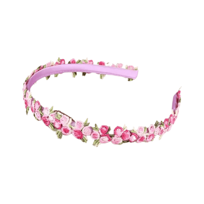 Chic Daisy Flower Hair Bands, Satin and Plastic, Floral Embroidery, Comfortable and Versatile for All Seasons, Perfect for Any Occasion