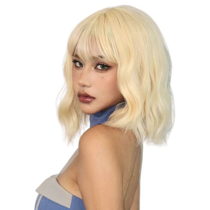 Synthetic Bob Wigs With Bangs