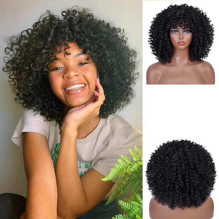 Short Curly Afro Wigs