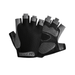 These gloves come with a black mesh back and black synthetic leather palm. The grip areas are enhanced with black rubberized sections. The finger openings and wrist strap are also black, with a Velcro closure featuring a logo patch.