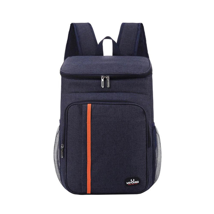 Navy Blue Thermal Lunch Backpack