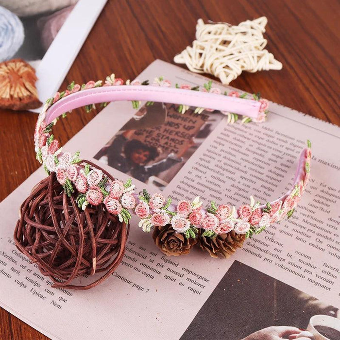 pink Chic Daisy Flower Hair Bands