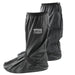 Black Motorcycle Rain Shoe Covers displayed on white background.