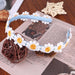 blue Chic Daisy Flower Hair Bands