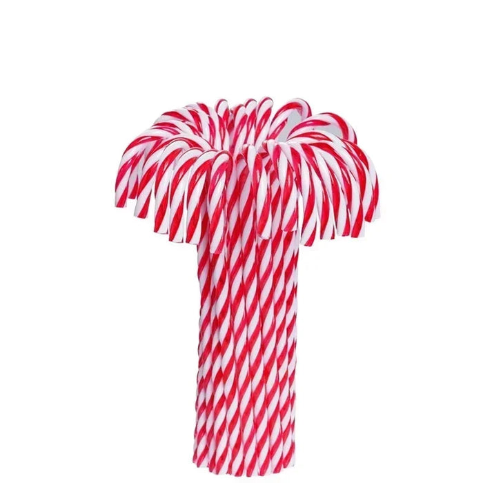 Candy Cane Ornaments, 6-inch Red & Green PVC Decorations, Set of 10, 20, or 40, Perfect for Christmas Trees & Holiday Crafts