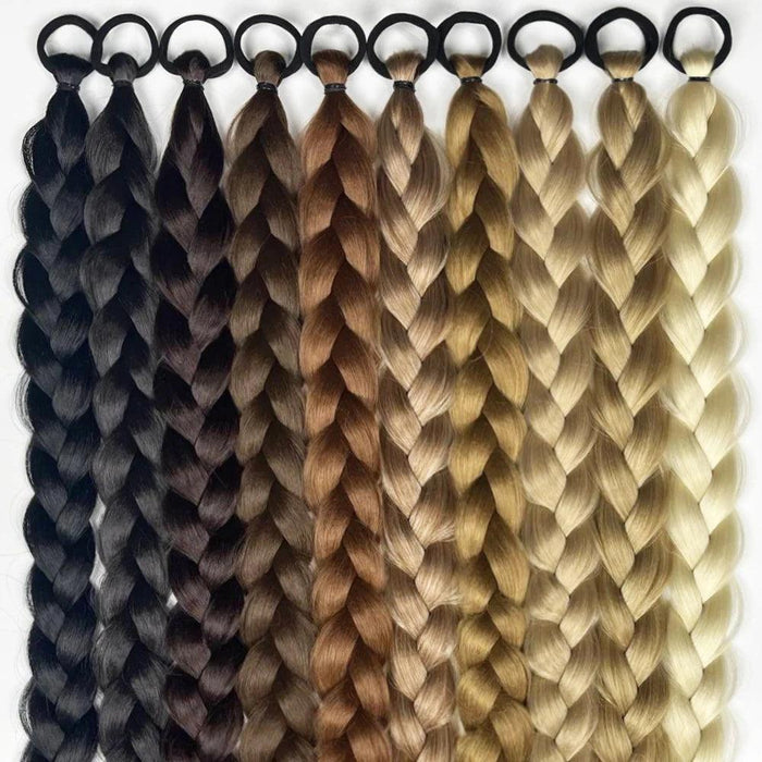 Twist Braid Extensions, Heat-Friendly Fiber, 24/34in Length, Lightweight, Durable, Instant Glam, Multiple Color Options