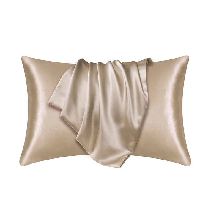 champagne silk pillowcase