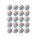 Twenty white Huieson G40+ table tennis balls arranged in a grid, each with three red stars and "Made in China" text.