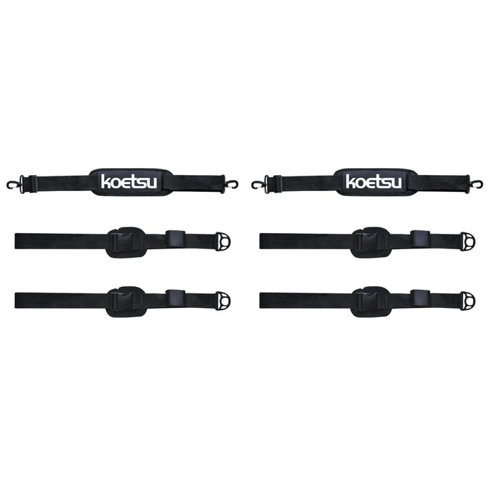 2 Sets of Black Surfboard Shoulder Strap.