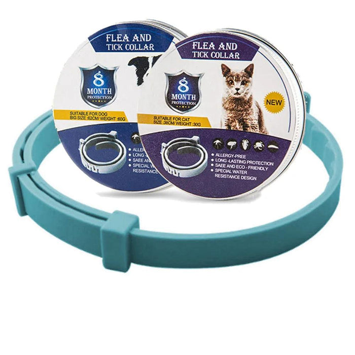 SkyBlue flea and tick collar with packaging for both cats and dogs.