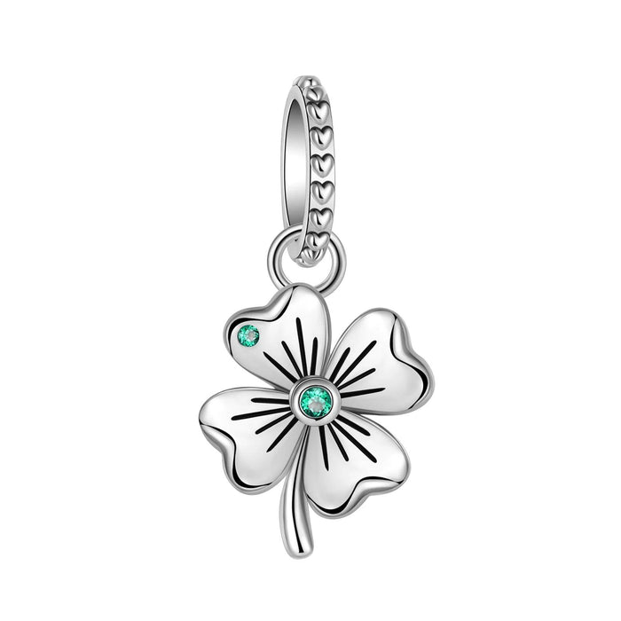 Clover Silver Charm