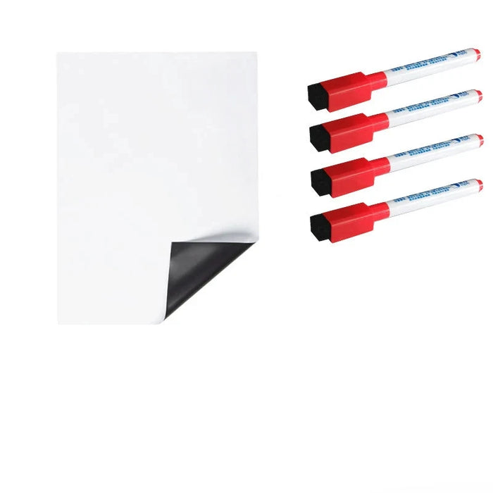 Magnetic Dry Erase Board with 4 pens.