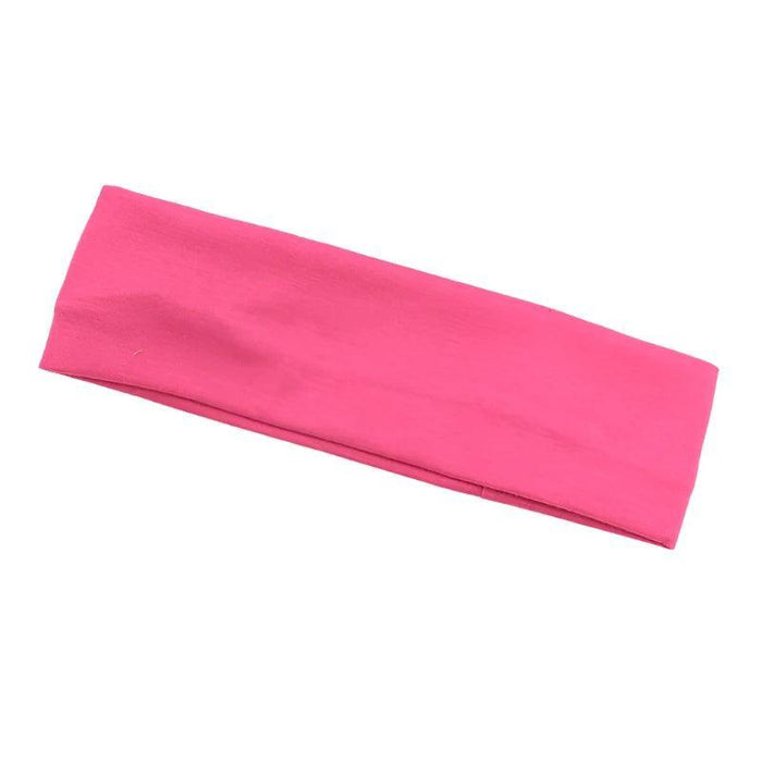 Bright Pink Elastic Headband.