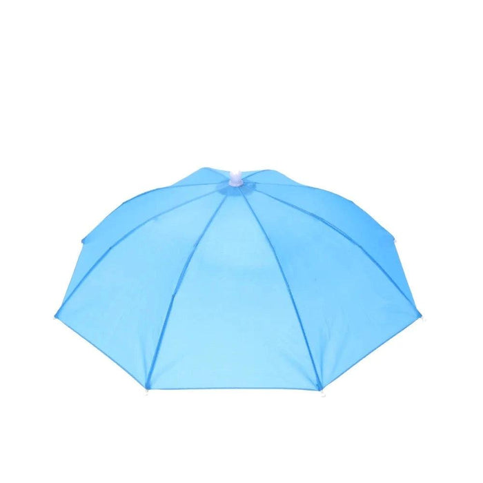 Solid light blue umbrella with a simple, classic look.