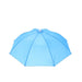 Solid light blue umbrella with a simple, classic look.