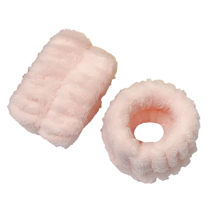 Pink Wrist Towels For Face Washing.