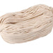 A coiled bundle of thick natural cotton rope, showcasing its clean and uniform weave. The rope appears to be of a sturdy, durable quality, suitable for various heavy-duty applications.