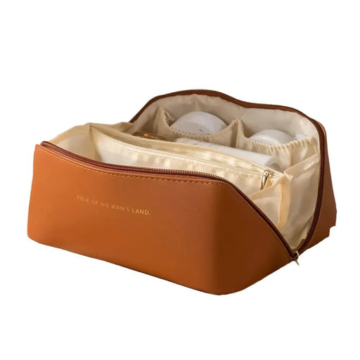 Brown Makeup Storage Pouch.