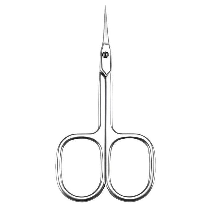 Silver Cuticle Scissors display on white background.