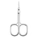 Silver Cuticle Scissors display on white background.