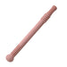 A single pink silicone teething stick with textured ends and a rounded grip.