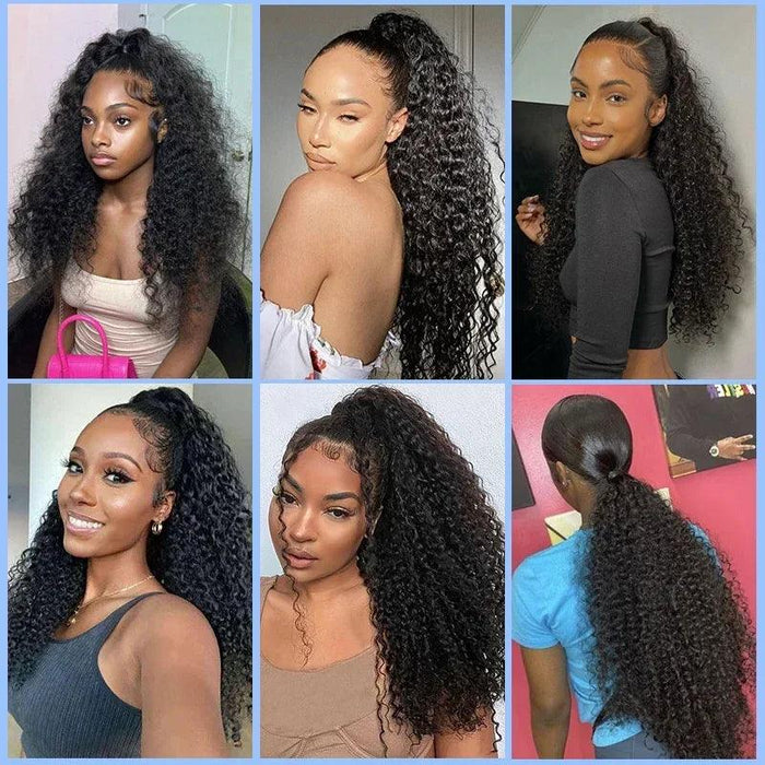 Long Afro Hair Extensions, 20-Inch Kinky Curls, Clip-In Design, Lightweight, Natural Texture, 6 Colors, Perfect for Instant Volume and Style