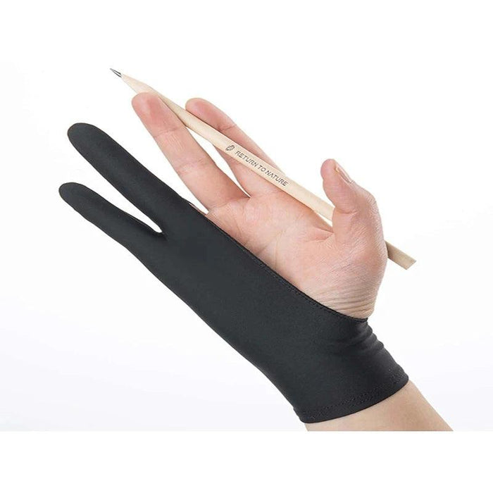 single layer black Art Sketch Gloves