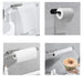 Stainless steel wall-mounted holders used for holding various items such as towels, toilet paper, paper towels, and plastic wrap in a kitchen or bathroom setting.