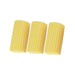 Three Yellow Damp Clean Duster Sponges.