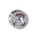 Big purple crystal Silver Charm