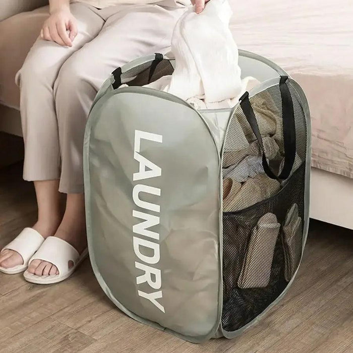 Collapsible Laundry Basket used