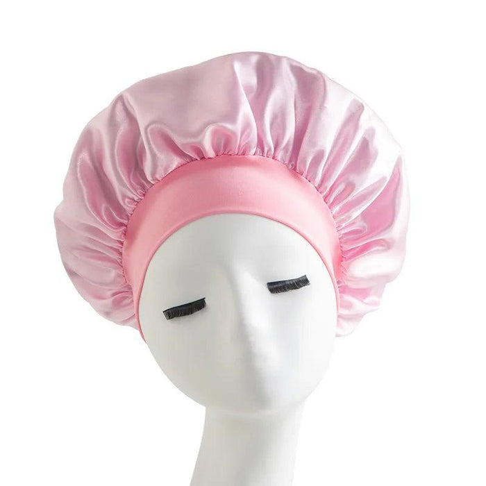 pink Satin Bonnet