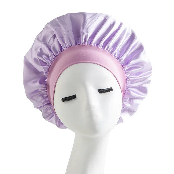 purple Satin Bonnet